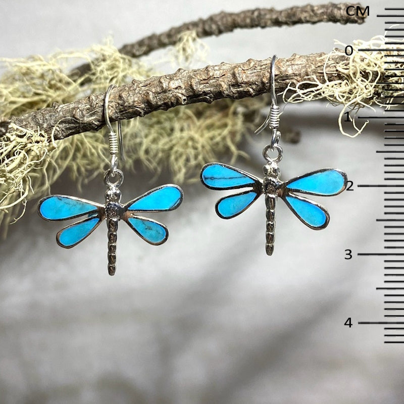 Dragonfly Turquoise Earrings