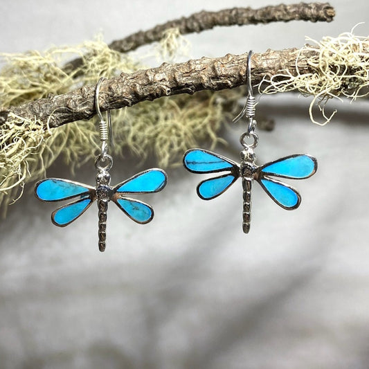 Dragonfly Turquoise Earrings