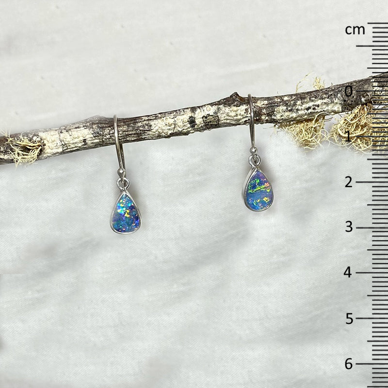 Teardrop Opal Doublet Earrings
