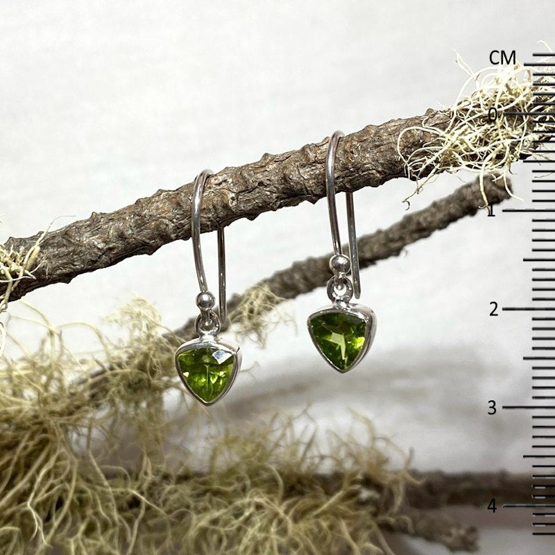 Faceted Peridot Earrings