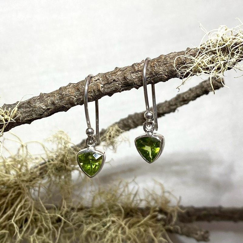 Faceted Peridot Earrings