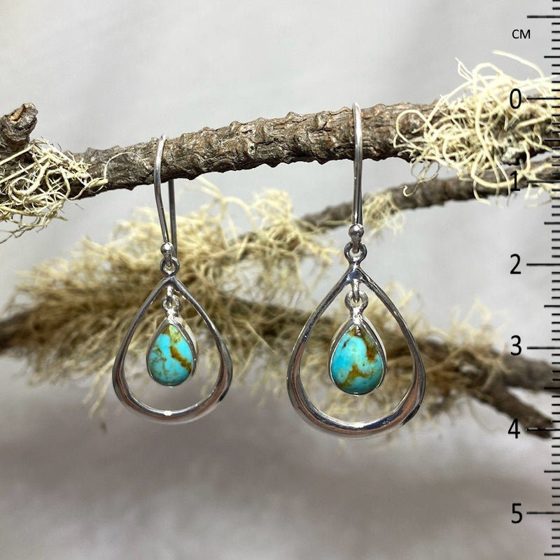 Teardrop Turquoise Earrings