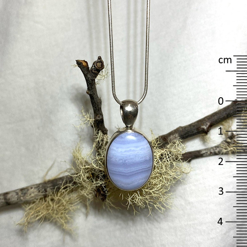 Blue Lace Agate Pendant