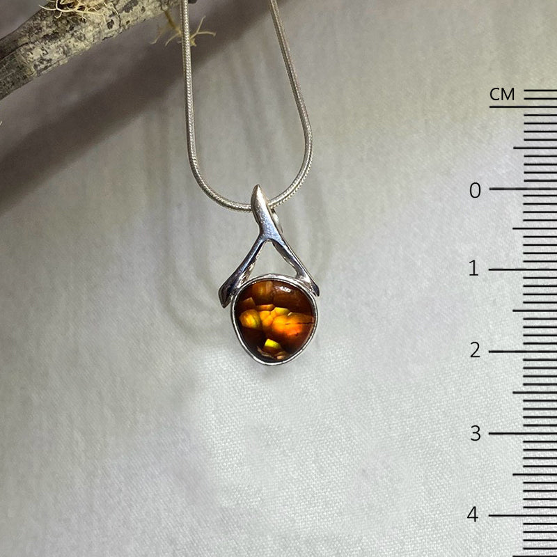 Ornate Sterling Silver Mexican Fire Agate Pendant