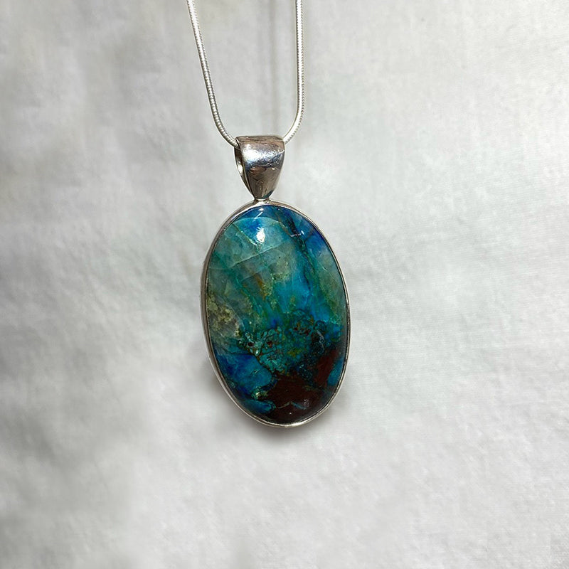 Oval Chrysocolla Pendant
