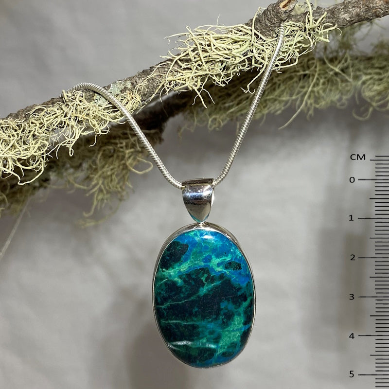 Oval Chrysocolla Pendant