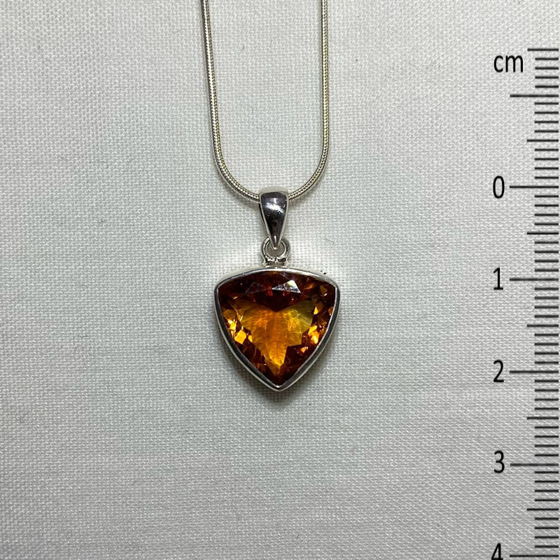 Faceted Pear Shaped Citrine Pendant