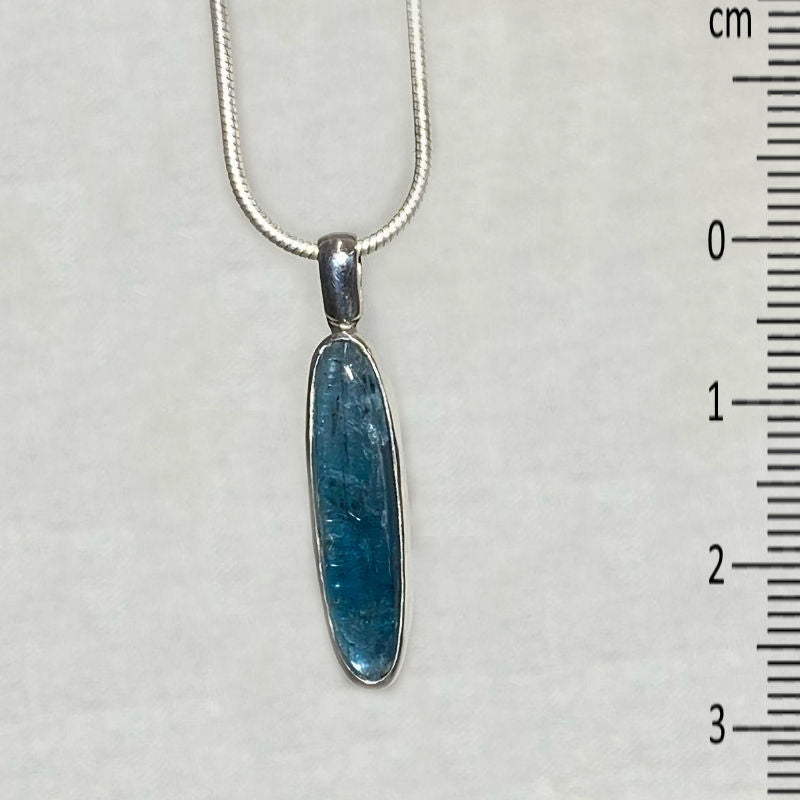 Oval Green Kyanite Pendant