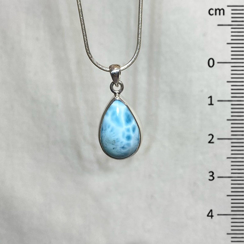 Teardrop Larimar Pendant