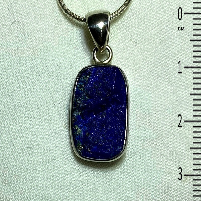 Raw Rectangle Lapis Lazuli Pendant