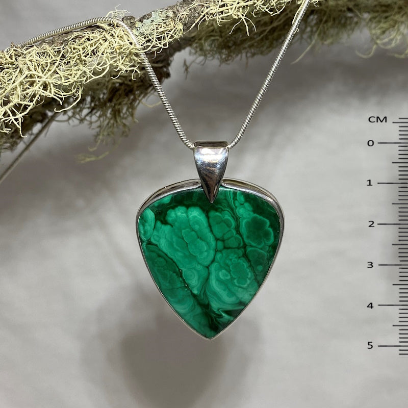 Pear Shaped Malachite Pendant