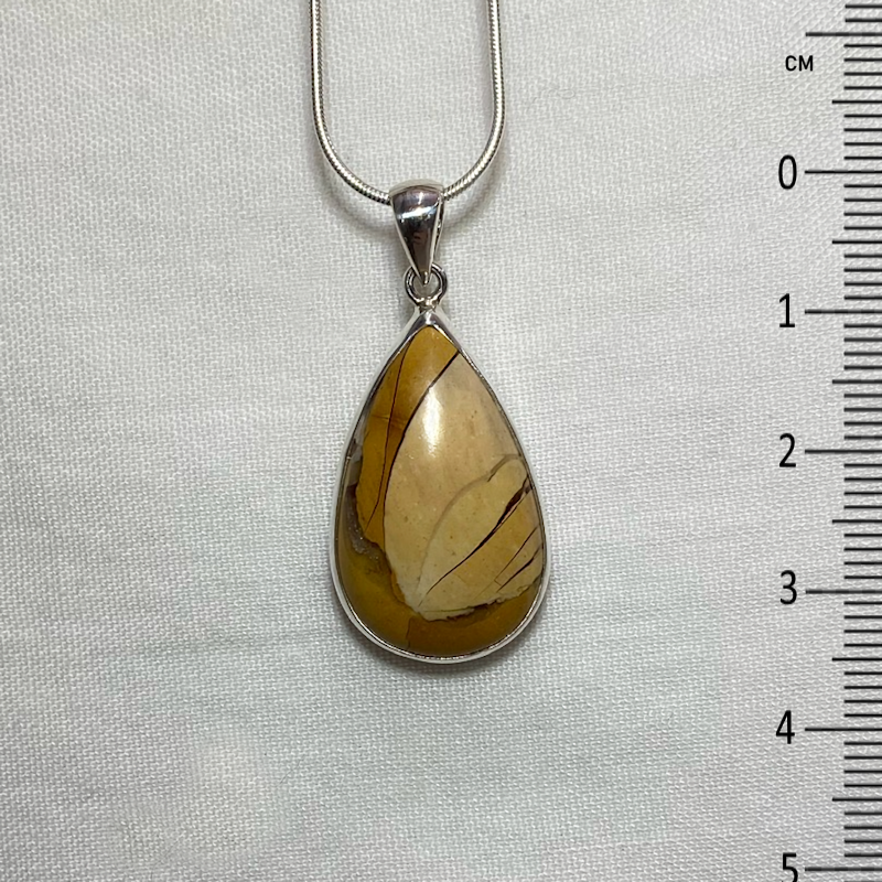 Teardrop Brecciated Mookaite Jasper Pendant