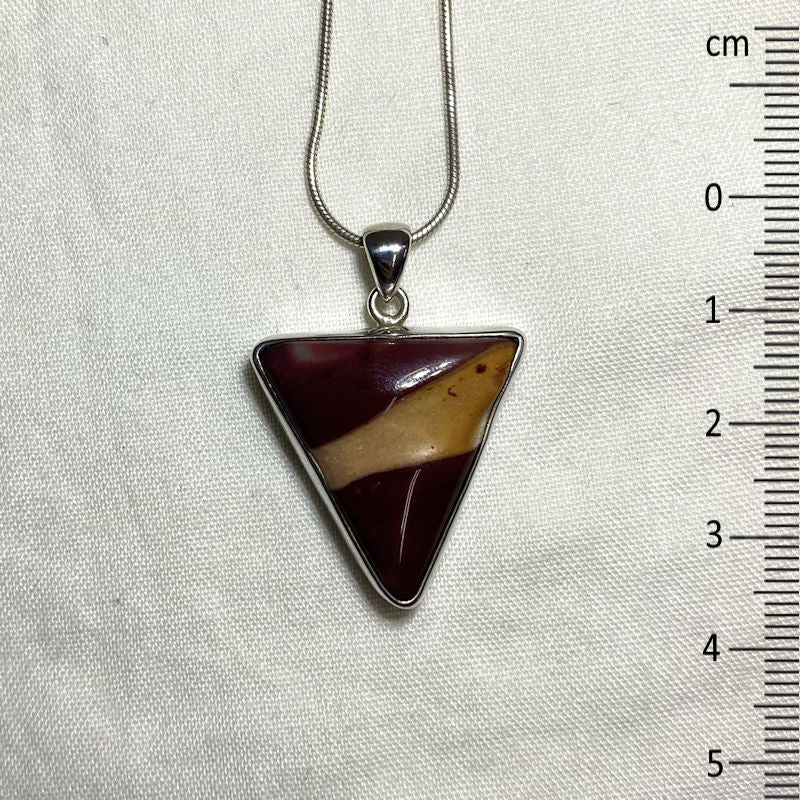 Triangle Mookaite Jasper Pendant