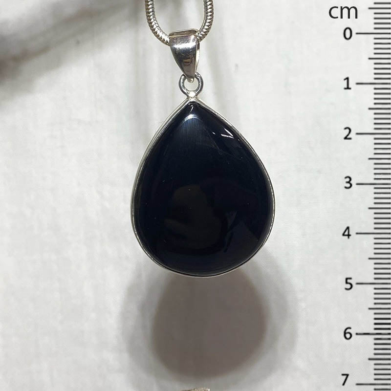 Teardrop Black Onyx Pendant