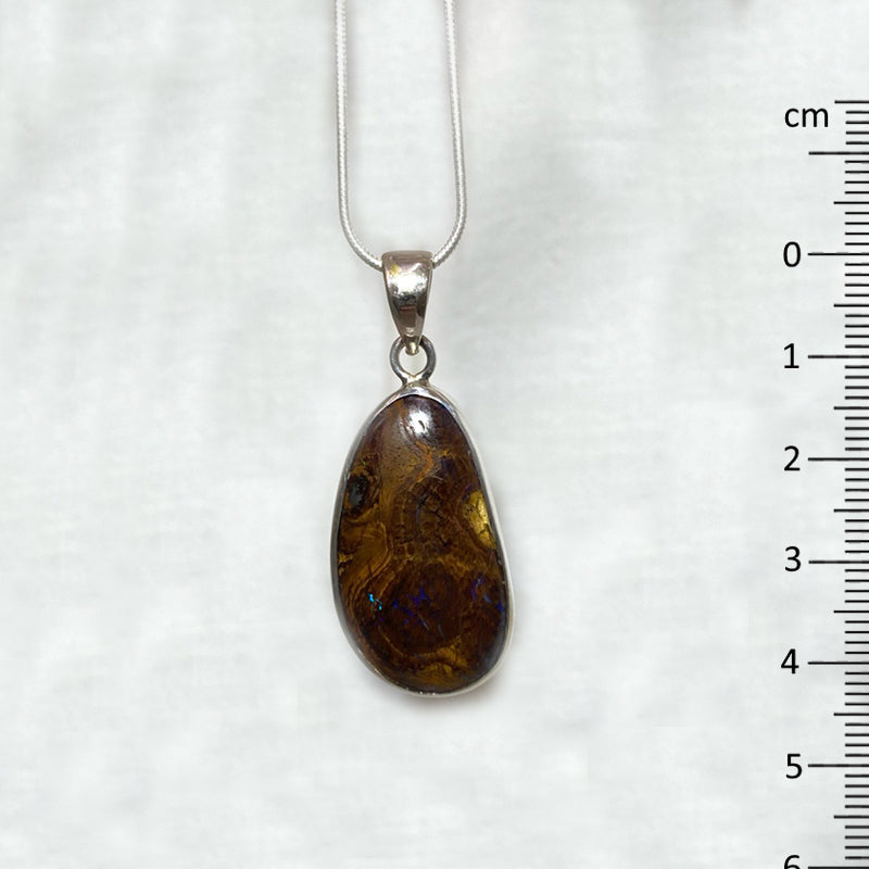Freeform Boulder Opal Pendant