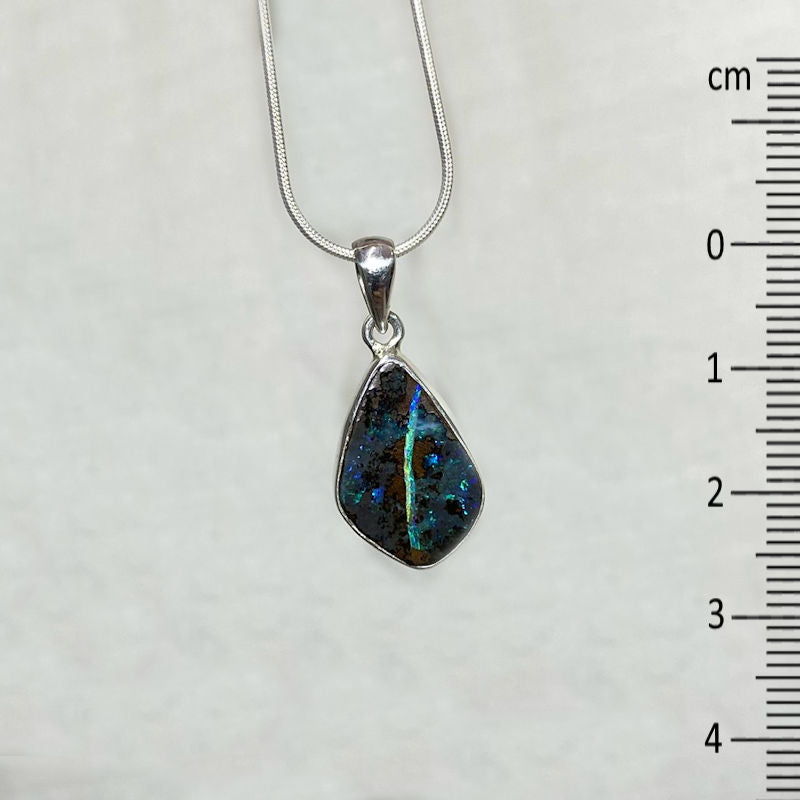 Freeform Boulder Opal Pendant