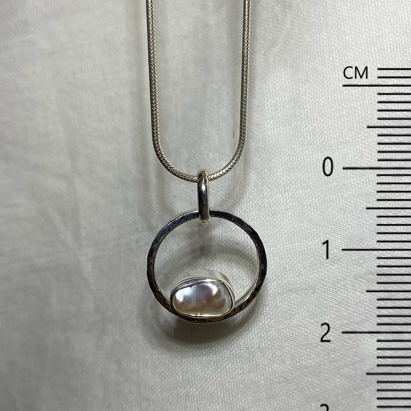 Freeform Keshi Pearl Pendant