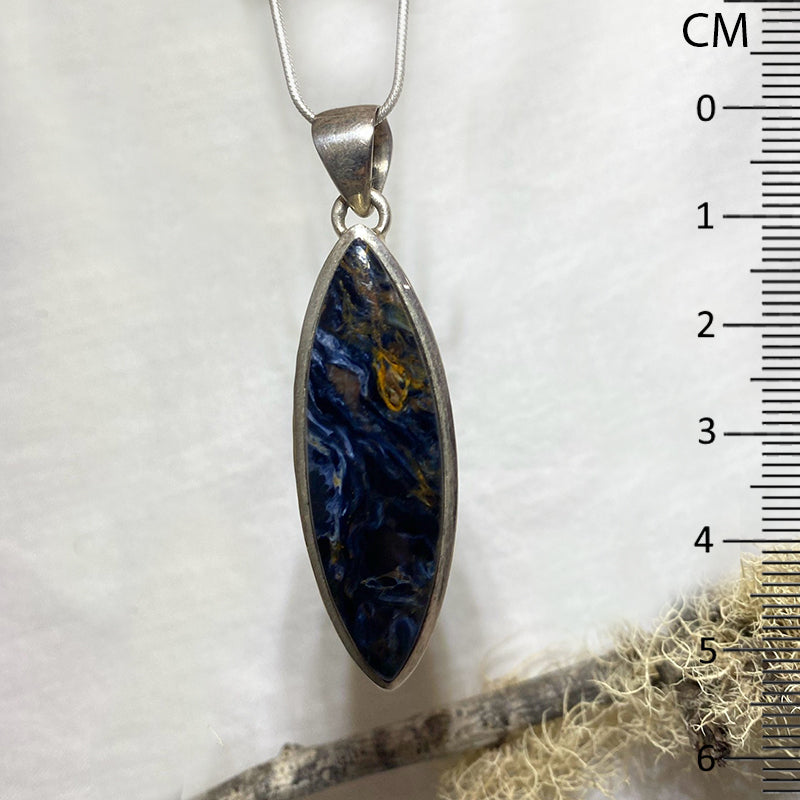 Leaf Shaped Pietersite Pendant