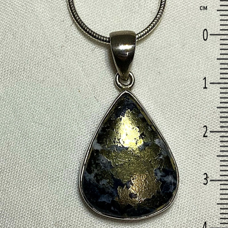 Teardrop Chalcopyrite Pendant