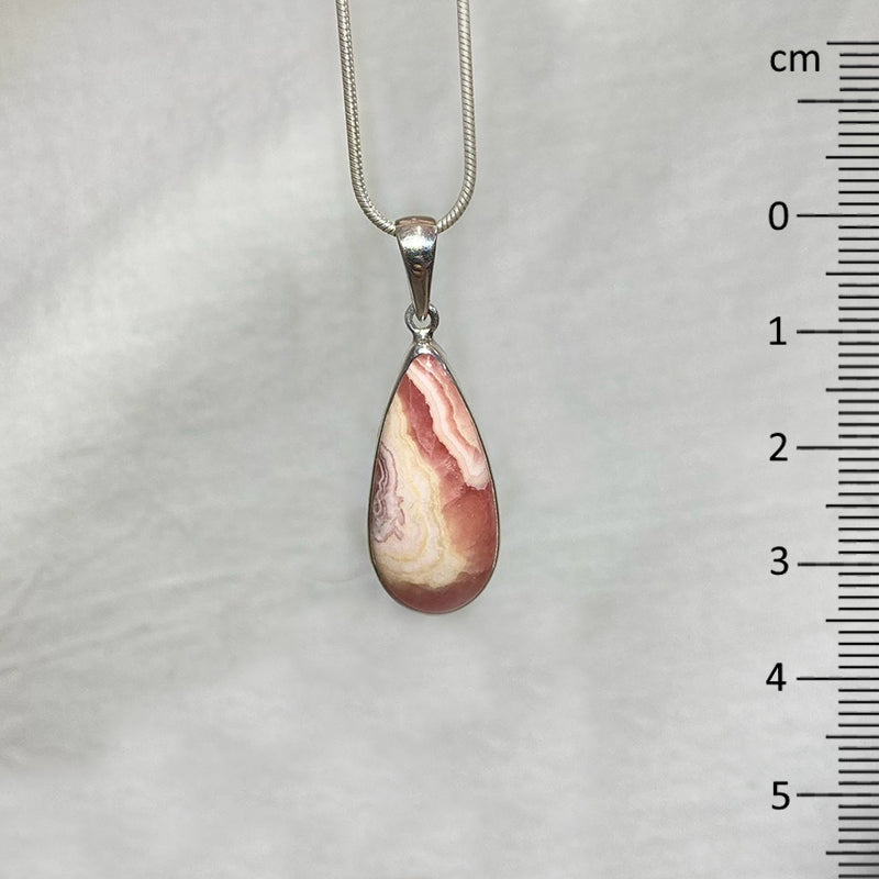 Teardrop Rhodochrosite Pendant