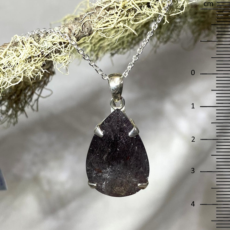 Super Seven Faceted Tear-drop Pendant