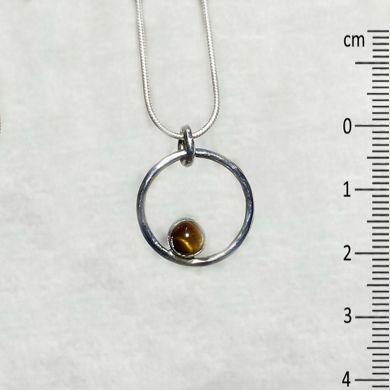 Round Tigers Eye Pendant