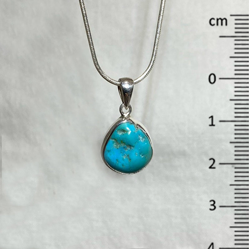 Natural Teardrop Turquoise Pendant