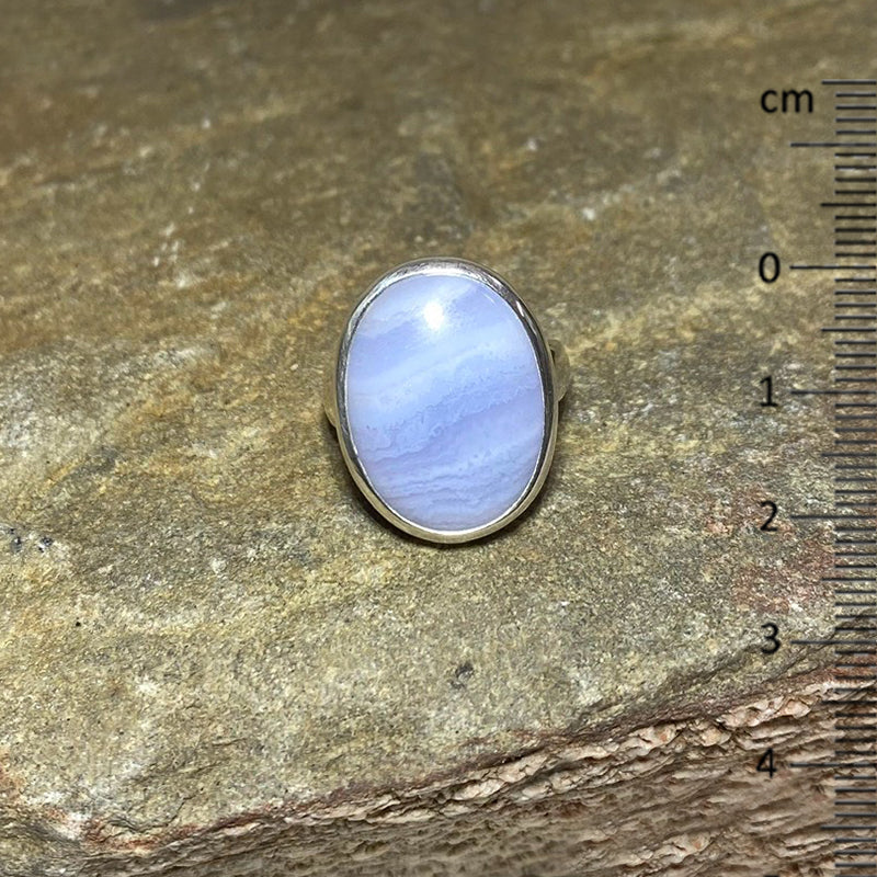 Blue Lace Agate Ring- Size 7