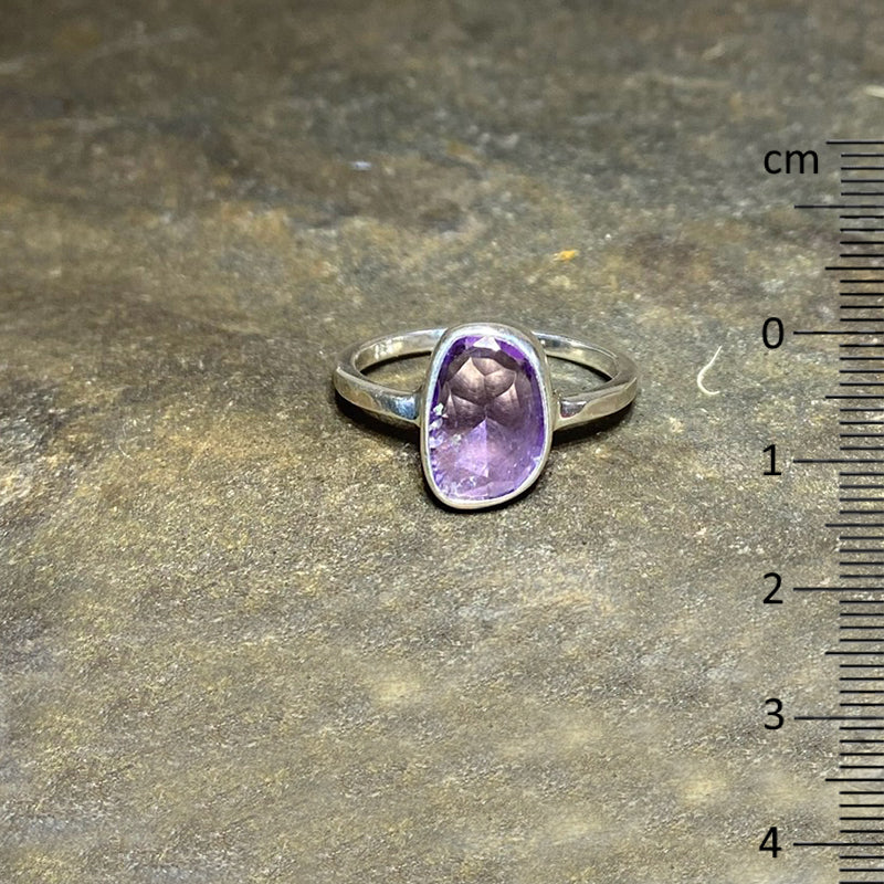 Freeform Amethyst Ring- Size 9