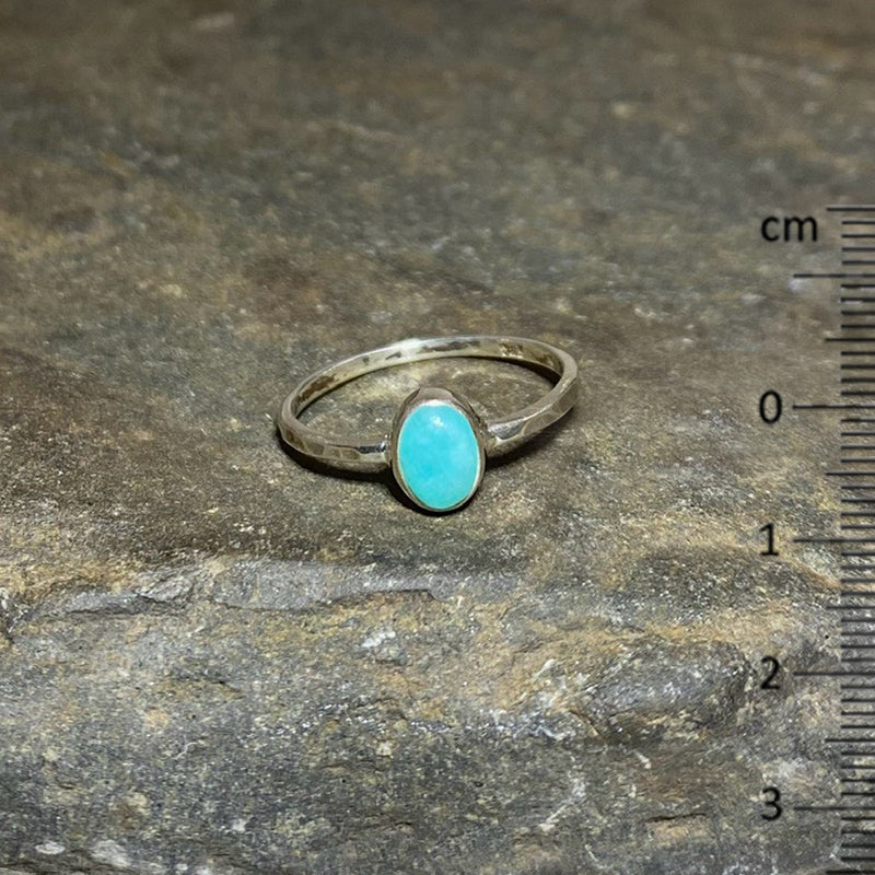 Oval Amazonite Ring- Size 9