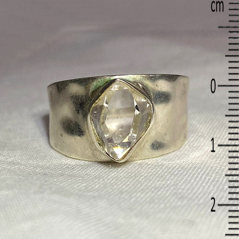 Freeform Herkimer Diamond Ring- Size 10