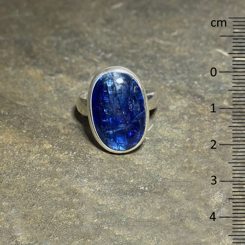 Oval Blue Kyanite Ring- Size 10