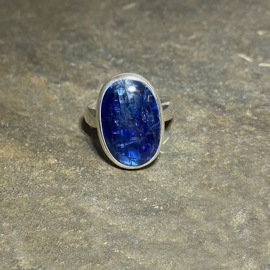 Oval Blue Kyanite Ring- Size 10