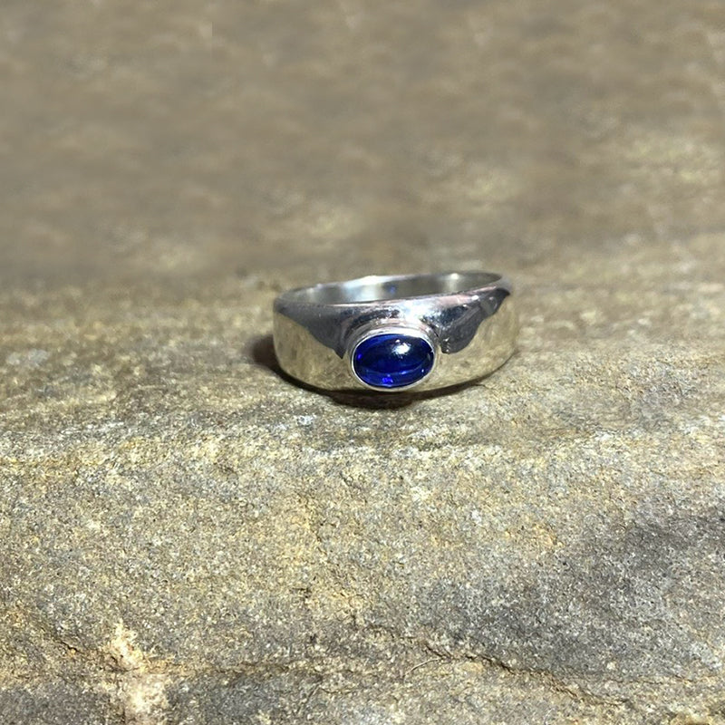Oval Blue Kyanite Ring- Size 7