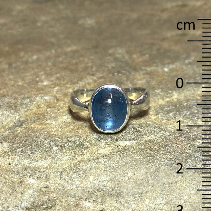 Oval Blue Kyanite Ring- Size 9