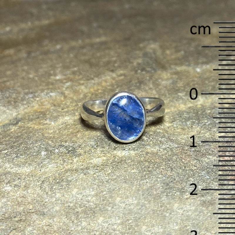 Oval Blue Kyanite Ring- Size 6