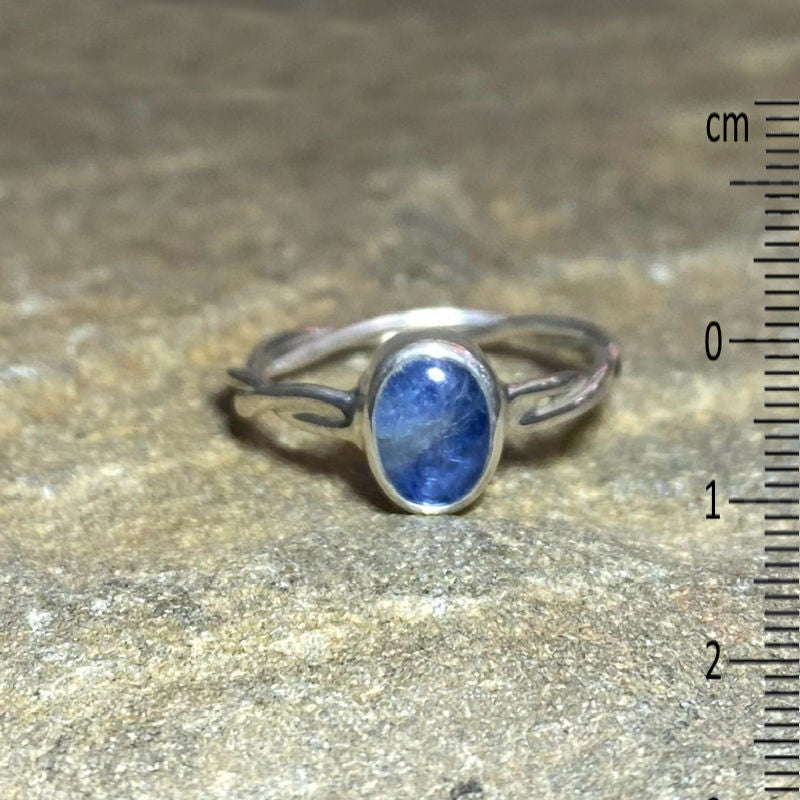 Oval Blue Kyanite Ring- Size 7