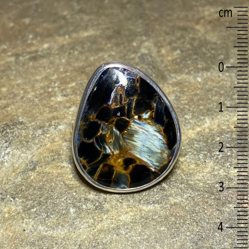 Freeform Pietersite Ring- Size 10