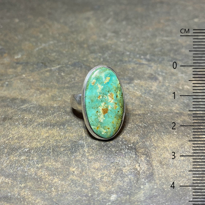 Oval Turquoise Ring- Size 7
