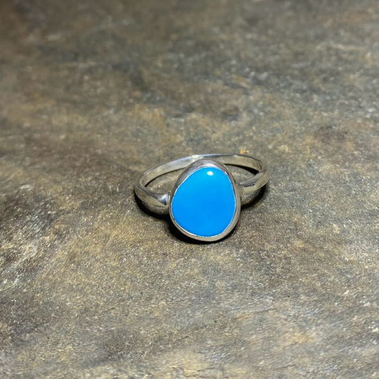 Freeform Turquoise Ring- Size 10