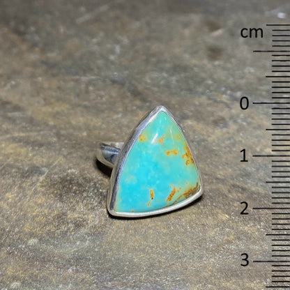 Triangle Turquoise Ring- Size 9