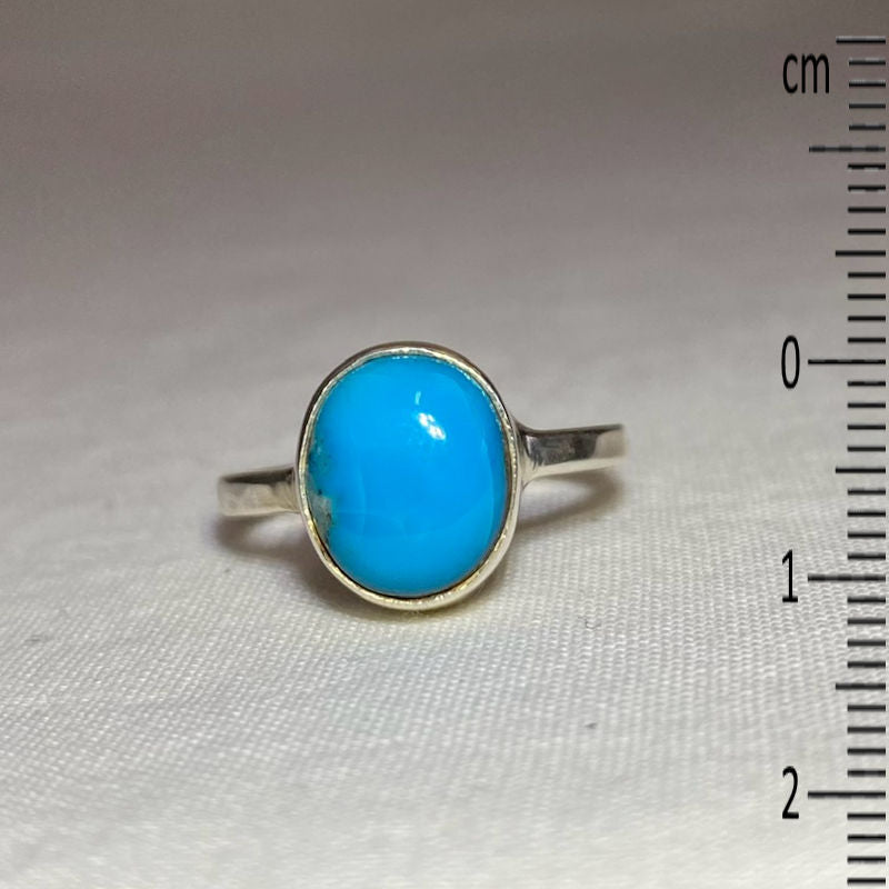 Oval Turquoise Ring- Size 6