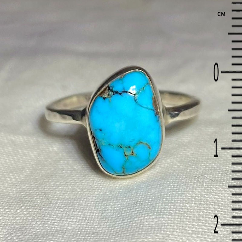 Freeform Turquoise Ring- Size 8