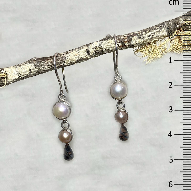 Round Pearl Earrings
