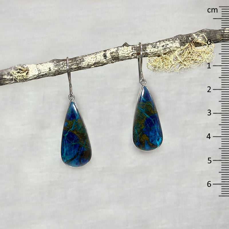 Teardrop Shattuckite Earrings