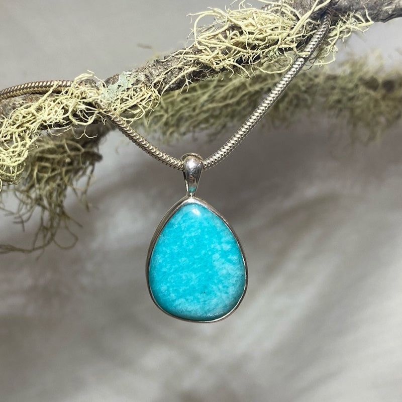 Teardrop Amazonite Pendant