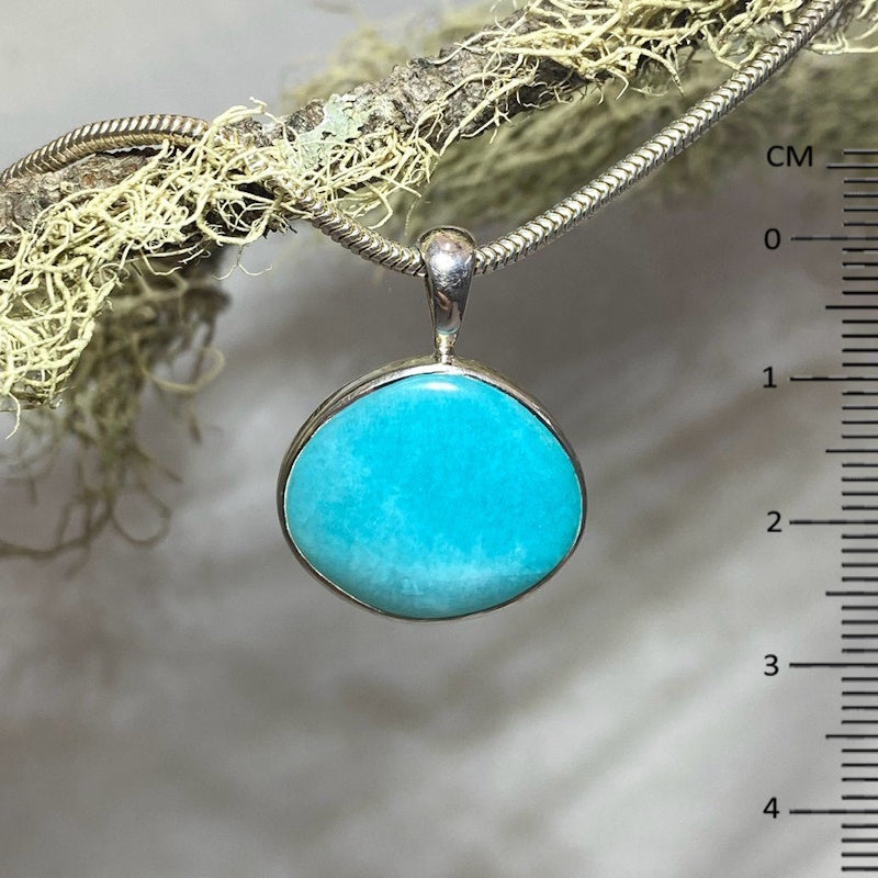 Freeform Amazonite Pendant