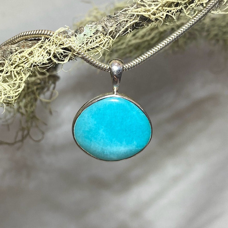 Freeform Amazonite Pendant