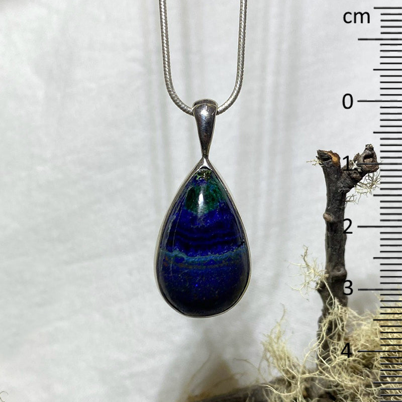 Azurite & Malachite Little Teardrop Pendant