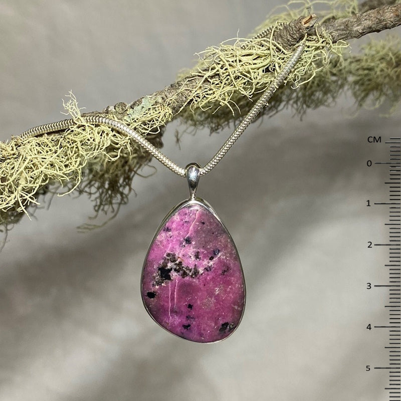 Freeform Cobalto Calcite Pendant